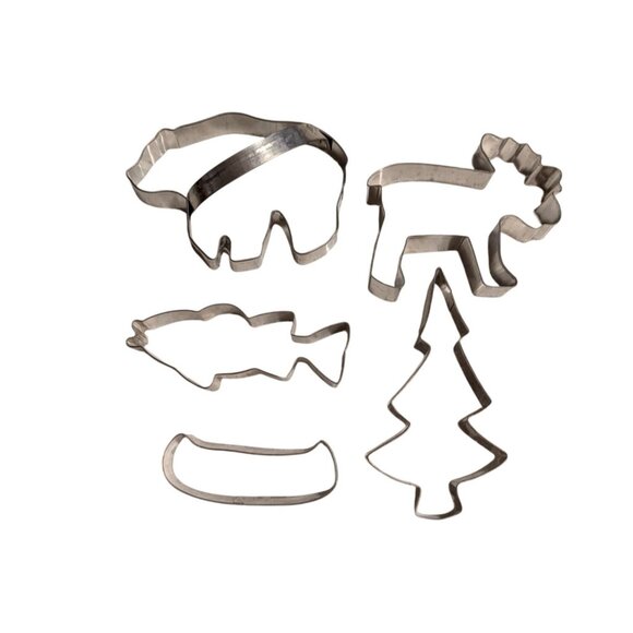Whimsical Forest Adventure Cookie Cutter Set Stainless Steel Baking Tools - Picture 1 of 8